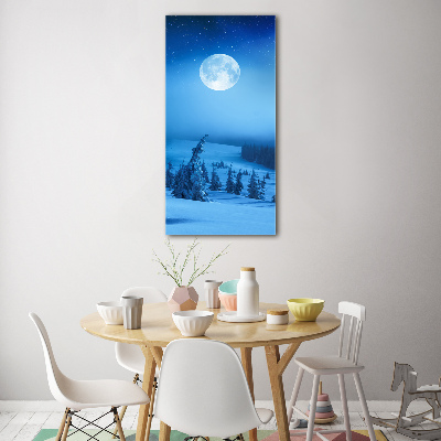 Wall art on glass Full moon