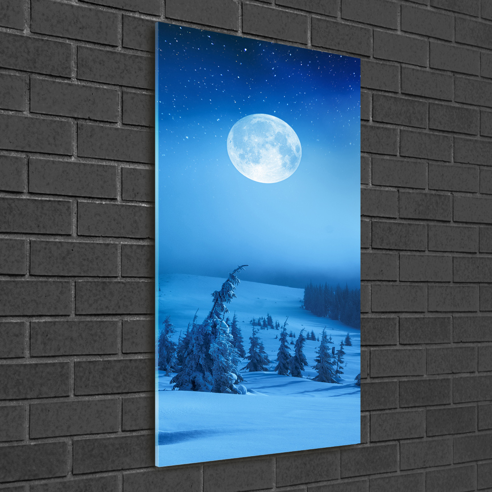 Wall art on glass Full moon