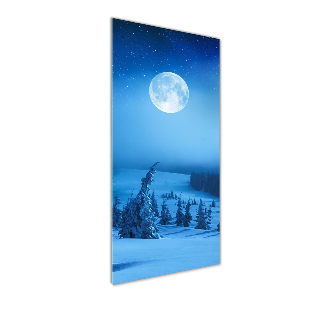 Wall art on glass Full moon