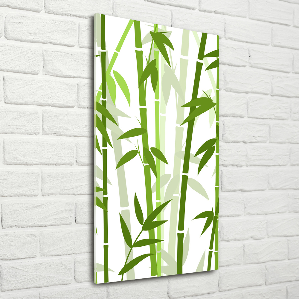 Glass wall art Bamboo