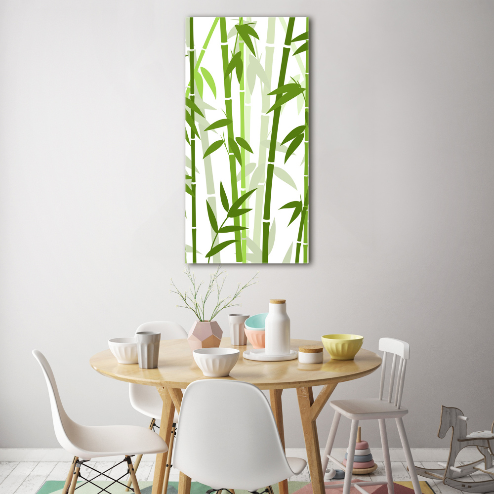 Glass wall art Bamboo