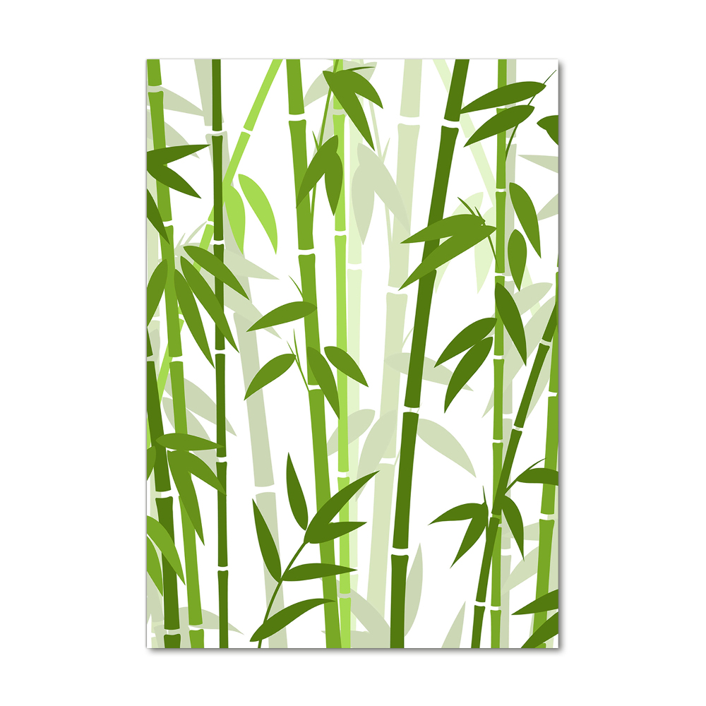 Glass wall art Bamboo