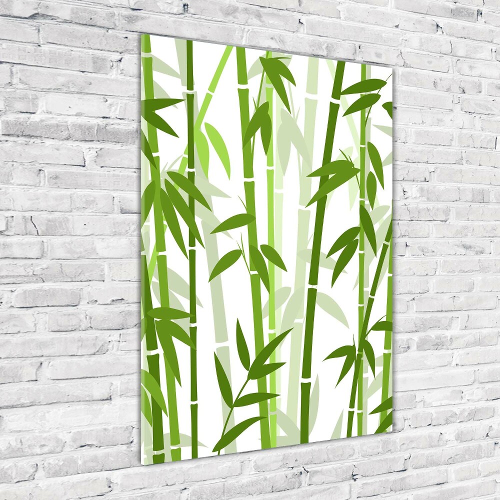 Glass wall art Bamboo