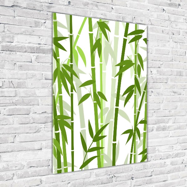 Glass wall art Bamboo