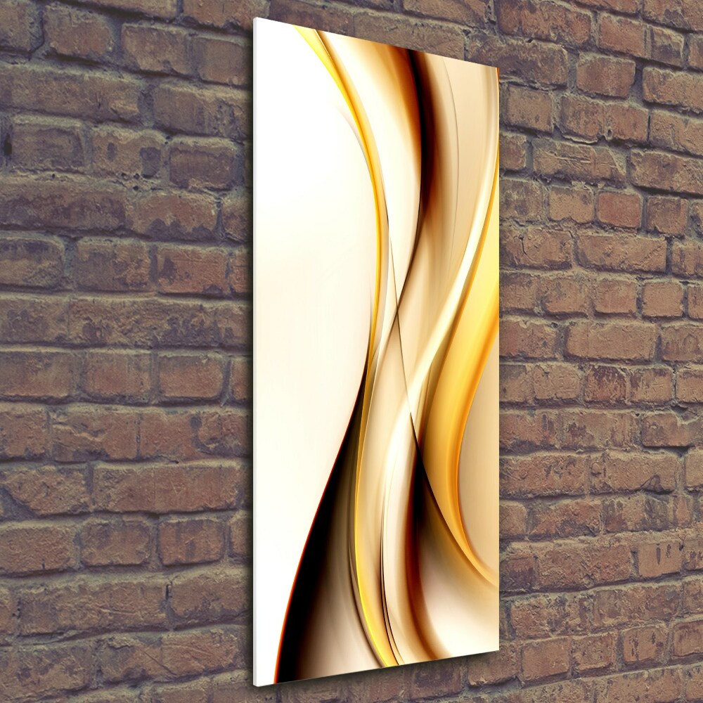 Wall art on glass Wave abstraction