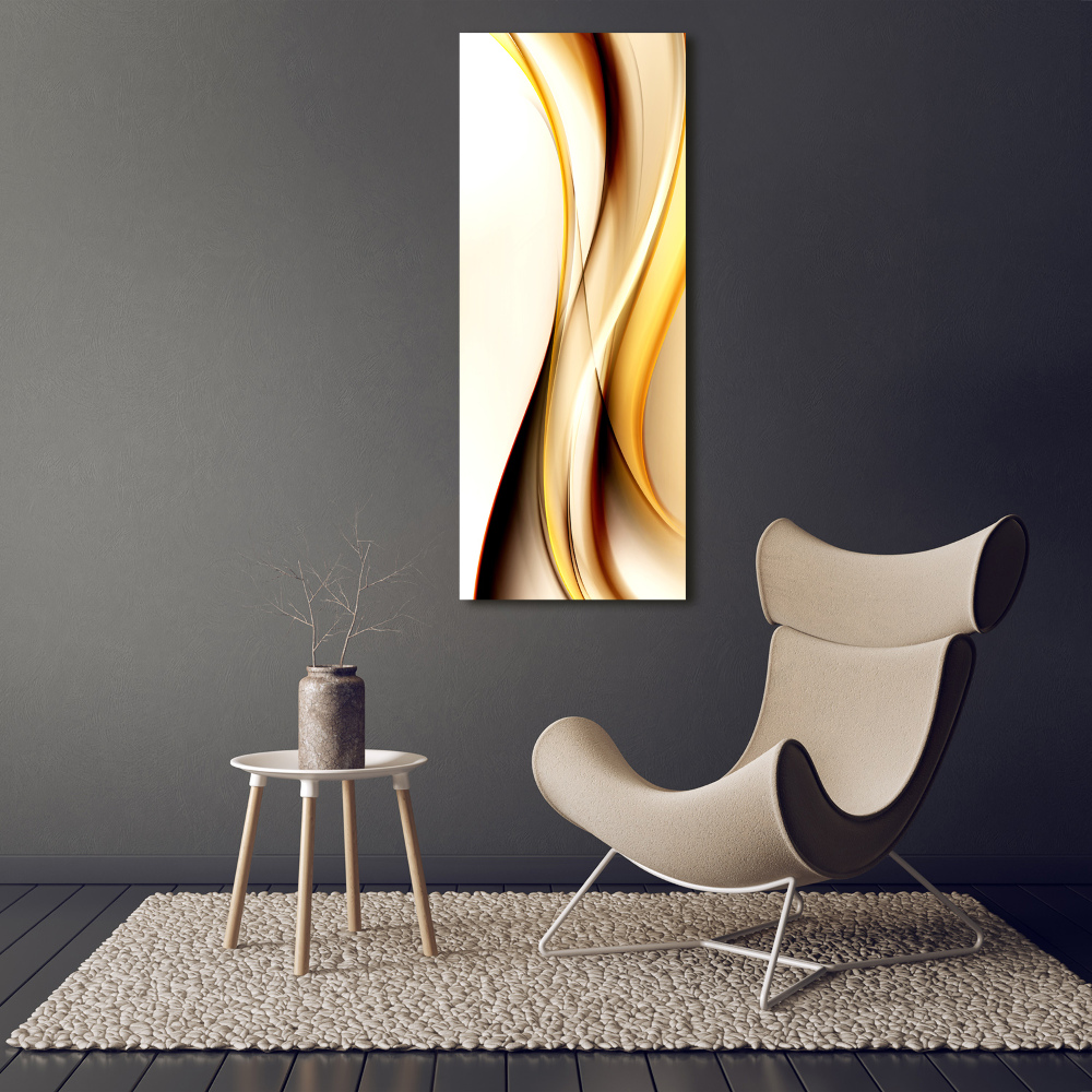 Wall art on glass Wave abstraction