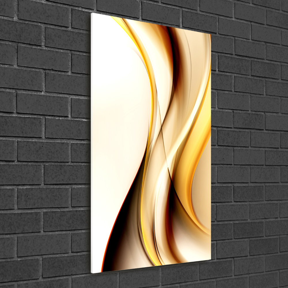 Wall art on glass Wave abstraction