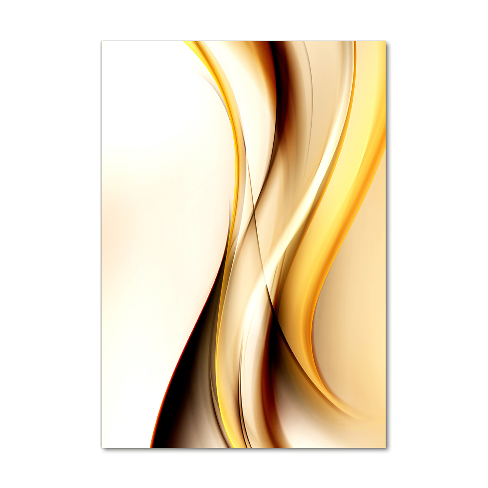 Wall art on glass Wave abstraction