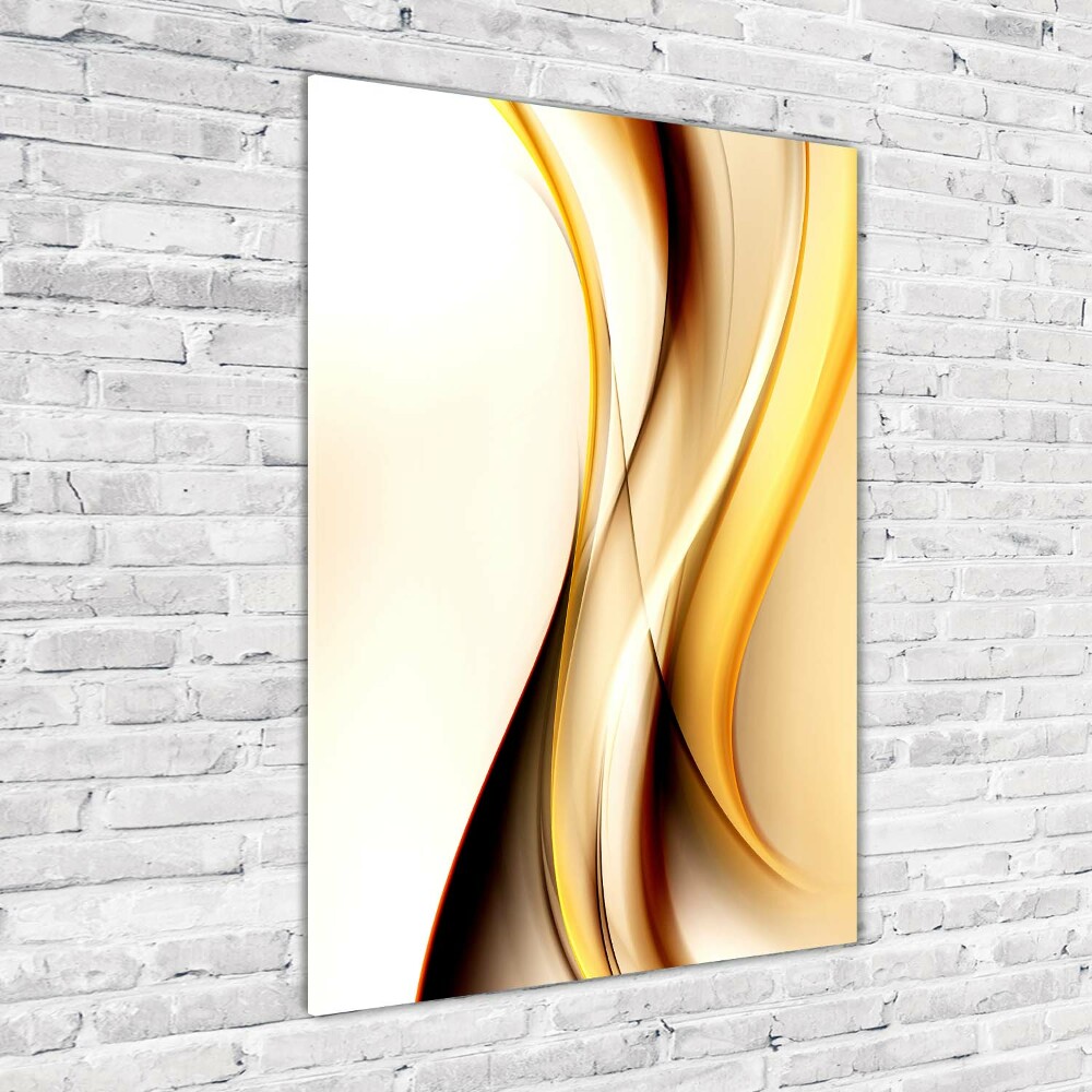 Wall art on glass Wave abstraction