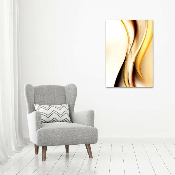 Wall art on glass Wave abstraction