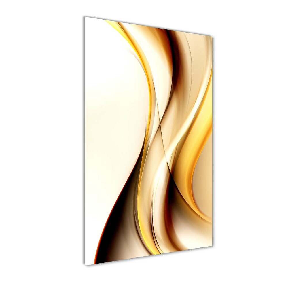 Wall art on glass Wave abstraction