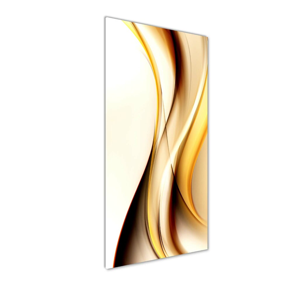 Wall art on glass Wave abstraction