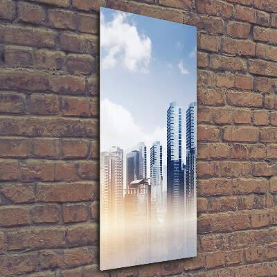 Glass wall art Skyscrapers