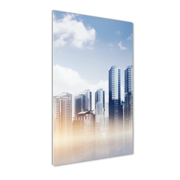 Glass wall art Skyscrapers