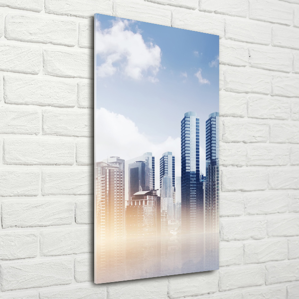 Glass wall art Skyscrapers