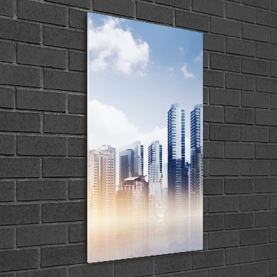 Glass wall art Skyscrapers