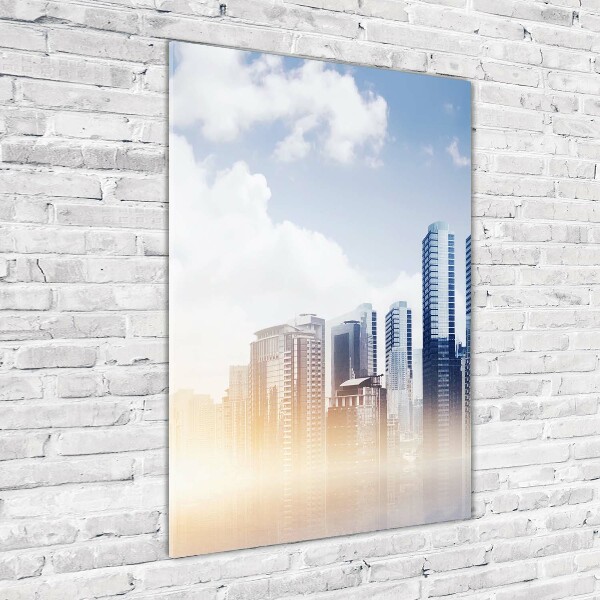 Glass wall art Skyscrapers