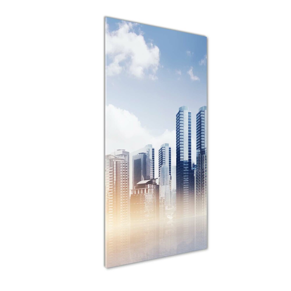 Glass wall art Skyscrapers