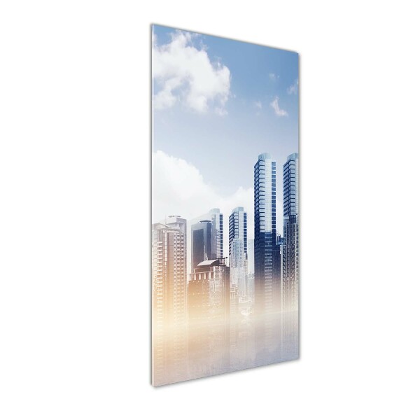 Glass wall art Skyscrapers