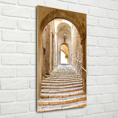 Photo printed on glass Narrow streets