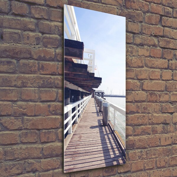 Glass picture wall art The Sopot molo