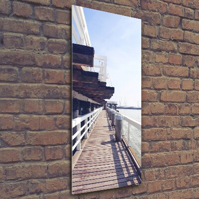 Glass picture wall art The Sopot molo