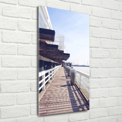 Glass picture wall art The Sopot molo