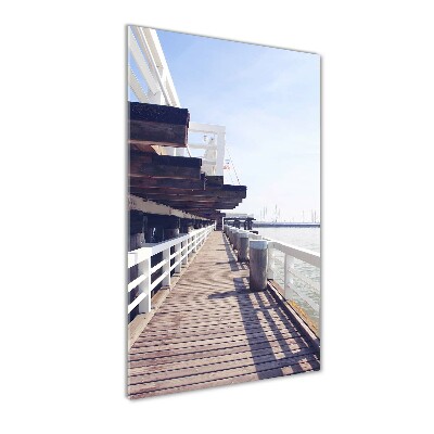 Glass picture wall art The Sopot molo