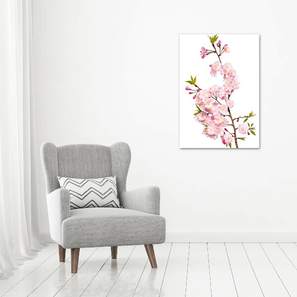 Print on a a glass Cherry blossoms