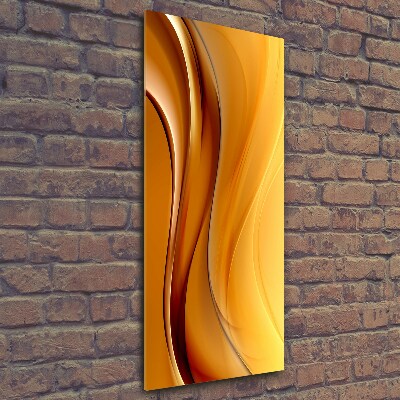 Wall art on glass Wave abstraction