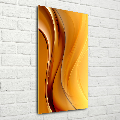 Wall art on glass Wave abstraction