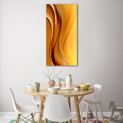 Wall art on glass Wave abstraction