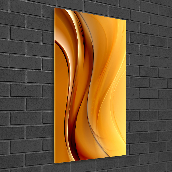 Wall art on glass Wave abstraction