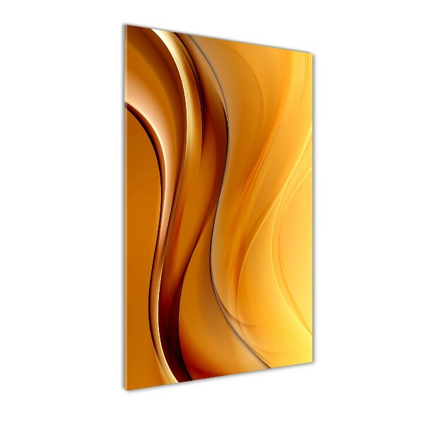 Wall art on glass Wave abstraction