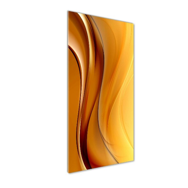 Wall art on glass Wave abstraction