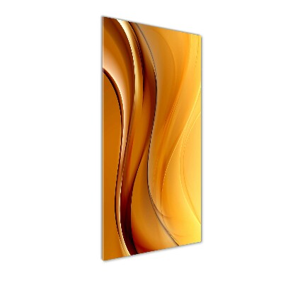 Wall art on glass Wave abstraction