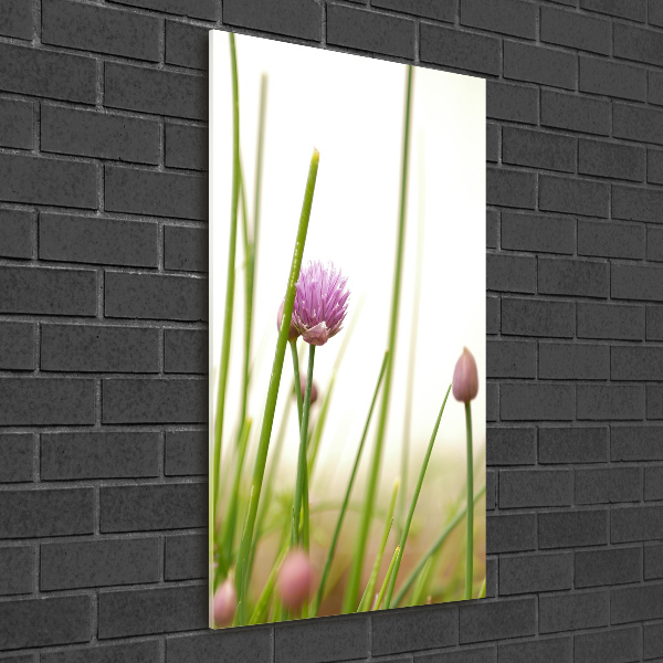 Print on a a glass Chives