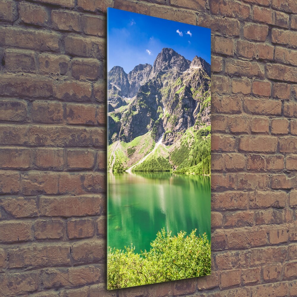 Glass art picture Morskie Oko Tatry