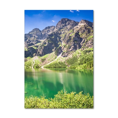 Glass art picture Morskie Oko Tatry