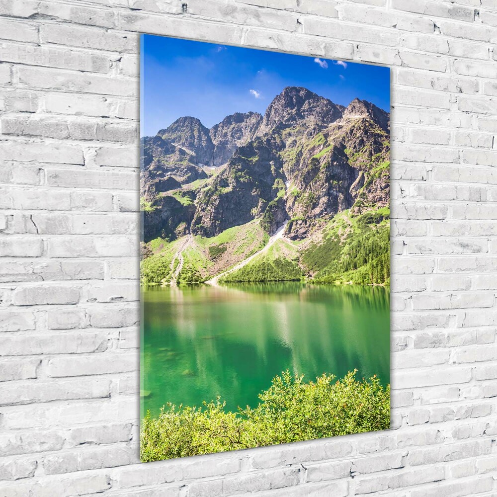 Glass art picture Morskie Oko Tatry