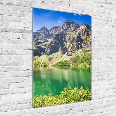 Glass art picture Morskie Oko Tatry