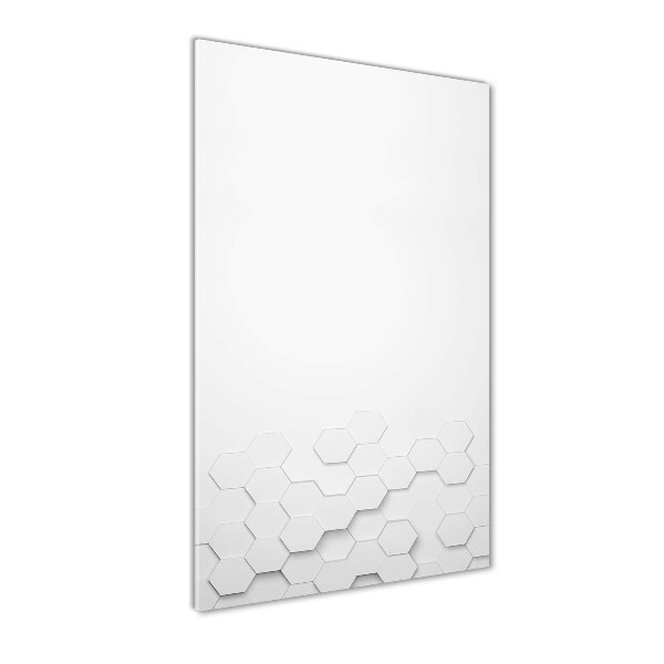 Wall art on glass Background hexagon