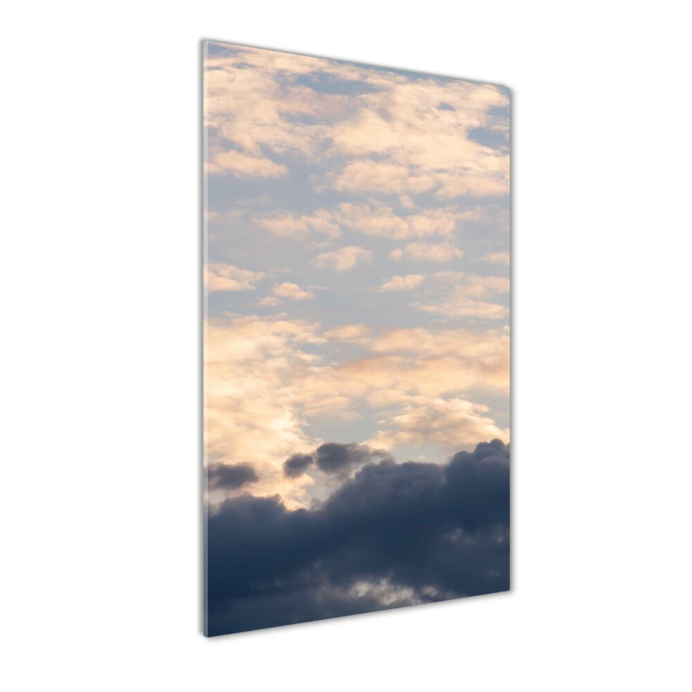 Print on a a glass Clouds in the sky