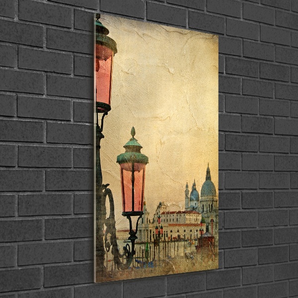 Printed glass wall art Venice Italy