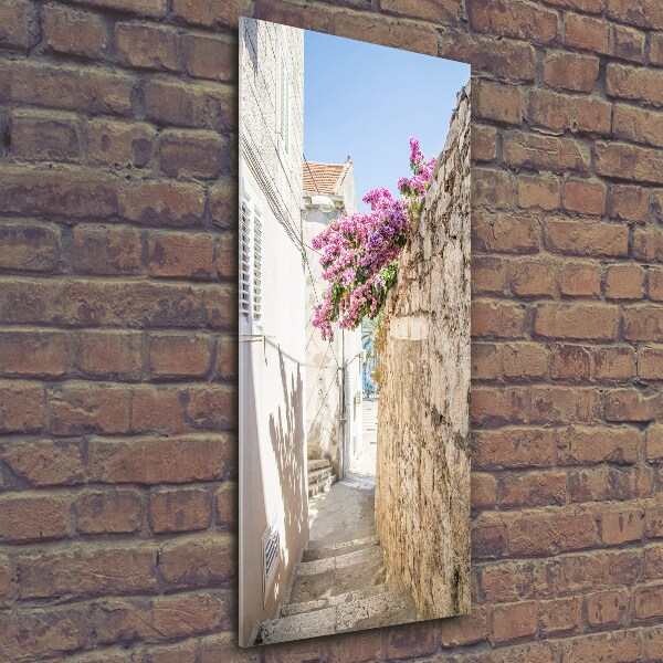 Printed glass wall art Korcula Croatia