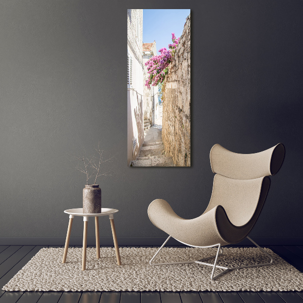 Printed glass wall art Korcula Croatia