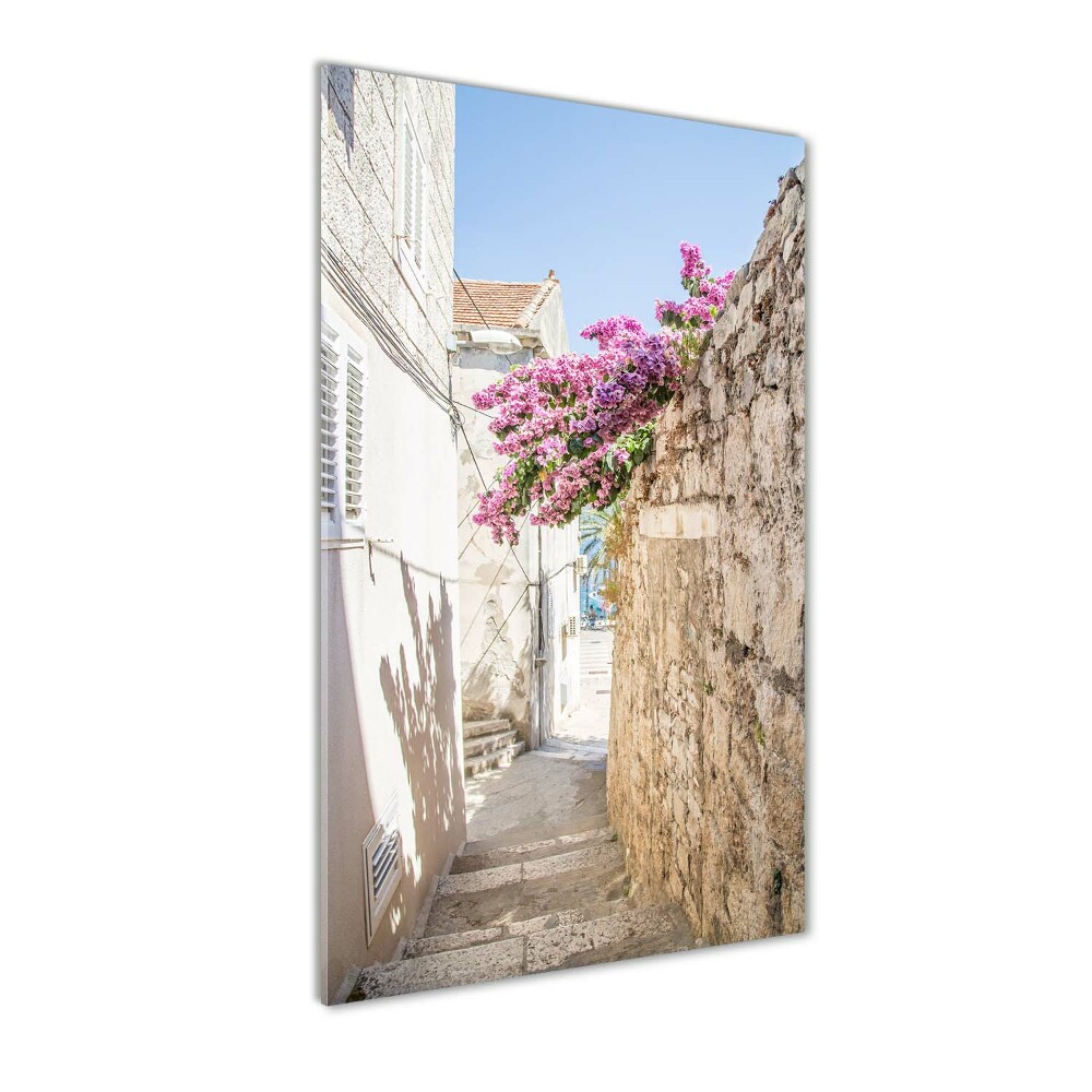 Printed glass wall art Korcula Croatia