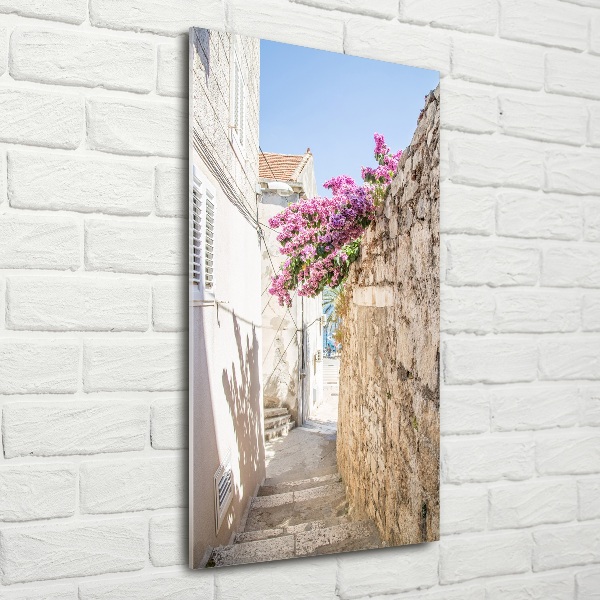 Printed glass wall art Korcula Croatia