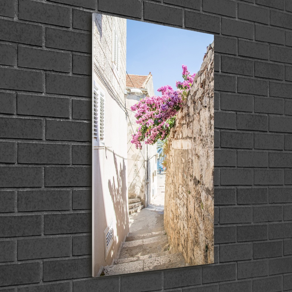 Printed glass wall art Korcula Croatia