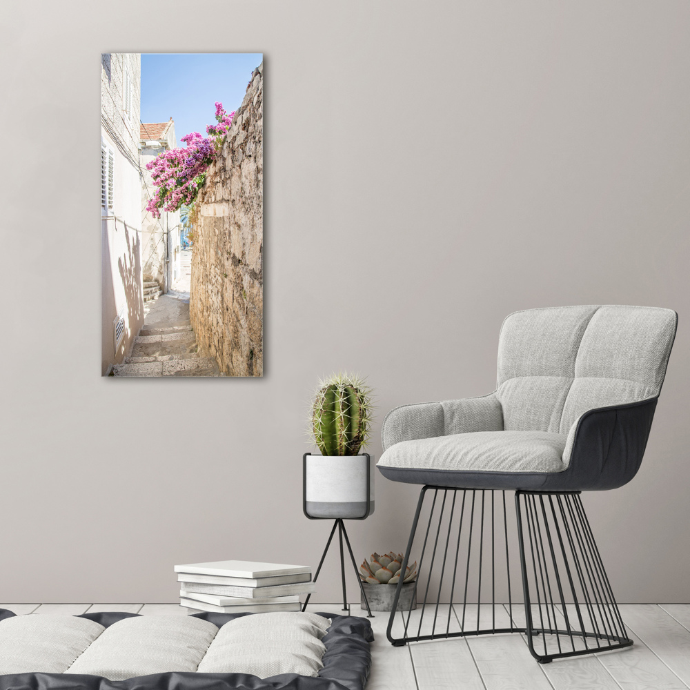 Printed glass wall art Korcula Croatia